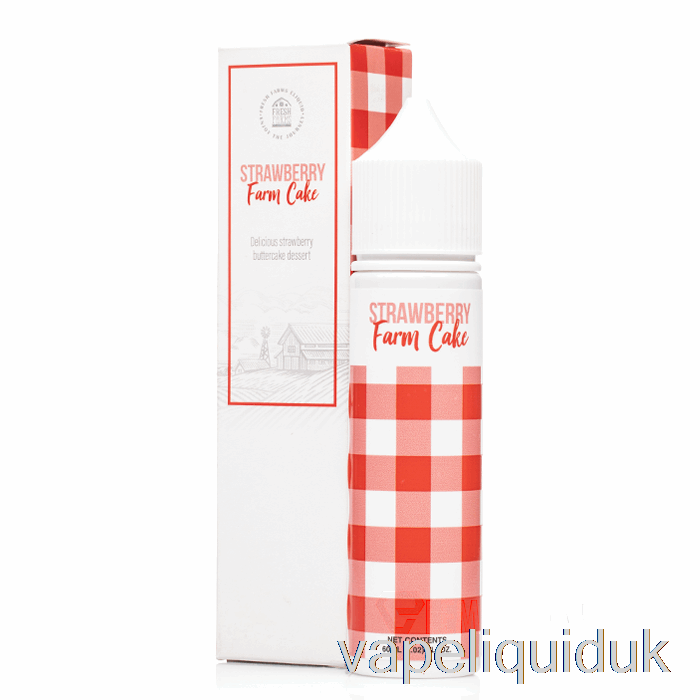 Strawberry Farm Cake - Fresh Farms - 60mL 0mg Vape Juice